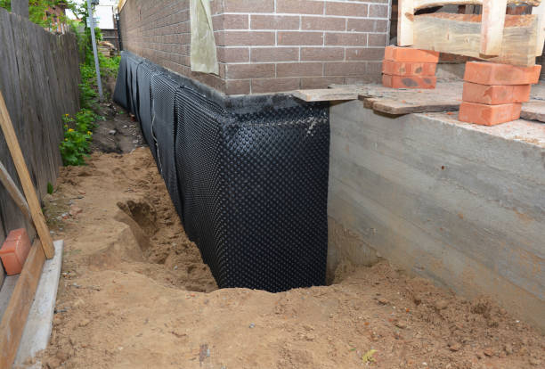 Crawl space vapor barrier installation in Connersville, IN